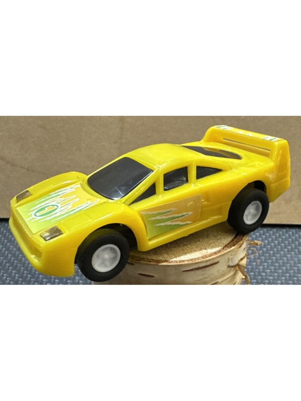 Vintage 1990s Golden Yellow #1 Race Car Slot Car 1/43 | Untested